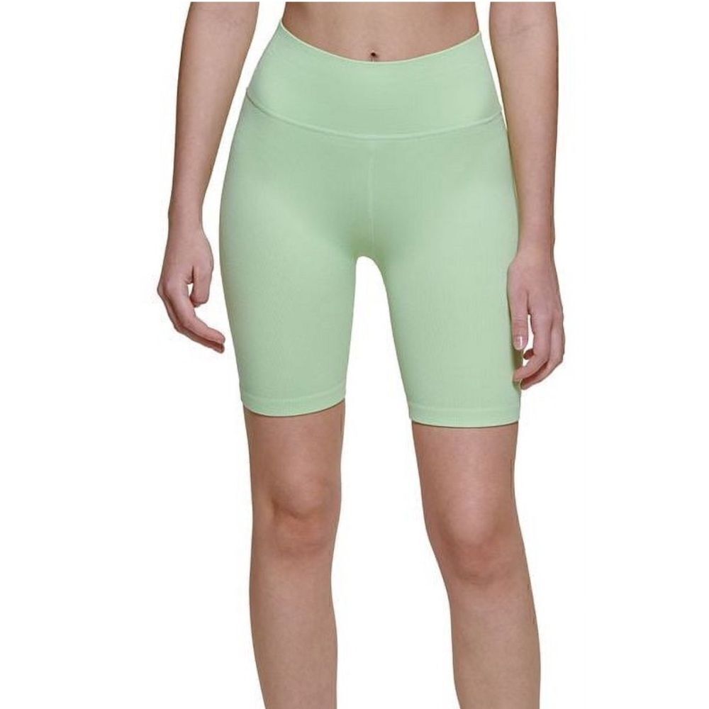 Calvin Klein Women's Ribbed Shorts Green, Sport Workout Short